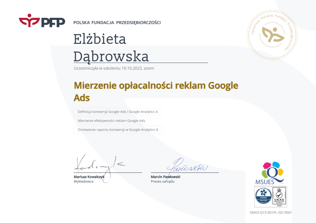 O mnie 8 mierzenie oplacalnosci reklam 11